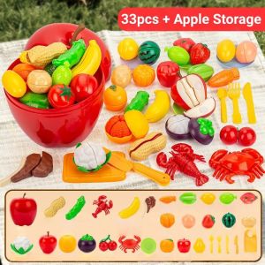 Pet Home-my Cutting Food Toy Set Fruit Vegetable Slice Play Kitchen Storage Box Tahan Lama Rumah Tangga Montessori Learning