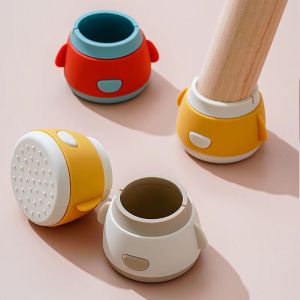 4PCS Silicone Chair Mute Silicone Cover Non Slip Table Leg Caps Floor Protection Mat Furniture Cover Home Decorative Accessories