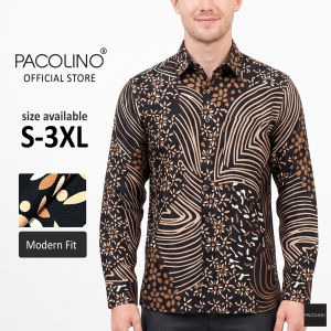 Pacolino Malaysia Men Batik Long Sleeve Modern Fit - Black Colour 22625-PBK0254-C