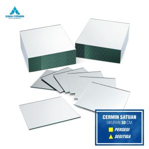 Kaca Cermin Dekorasi Minimalis Ukuran 30CM x 30CM / Asli Bukan Stiker / Aesthetic Mirror / Murah Harga Pabrik