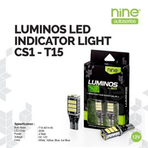 LUXIMOS Lampu Sein Senja Flash Dajjal 4W Kedip DC T15 Super Terang Motor Mobil CS1 - NINE AUTOSERIES