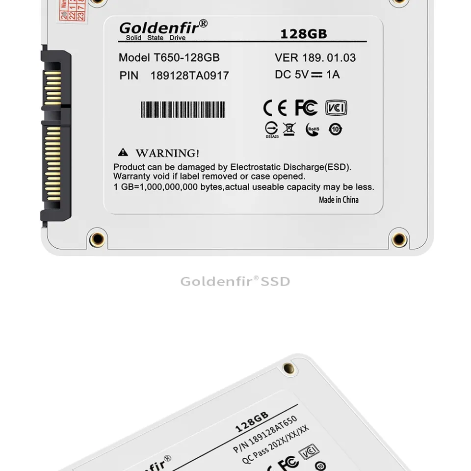 【SSD 1TB】Goldenfir T650-1TB 2.5 SATA GOLDENFIR T650 1TB 512GB 256GB 128GB 2.5