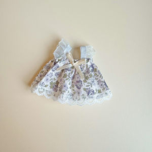 【Ship in 24H】Korea Moru Baby Skirt 14cm DollFloral Skirt Thick fuzzy wire Puppy Skirt 8 Points BJD Doll ClothesDoll Dress