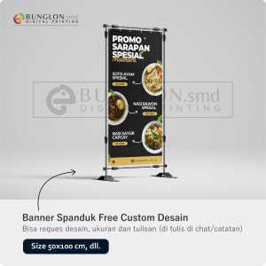 PRINT CETAK SPANDUK BANNER ANEKA SARAPAN CUSTOM DESAIN