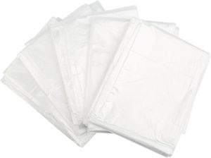 Plastic Table ClothPlastic Party Table CoverPlastic Table ClothSquare Table CoverWhite8 Pieces70.8 Inch.