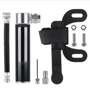  Mini Portable Bicycle Pump 120PSI High Pressure Aluminum Alloy Body Fits Schrader & Presta Valves Lightweight & Durable for Road and Mountain Bike Tire Inflation