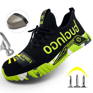 Protective Steel Toe Safety Shoes Men Anti-puncture Work Shoes Men Breathable Industrial Shoes Indestructible Work Safety Boots
