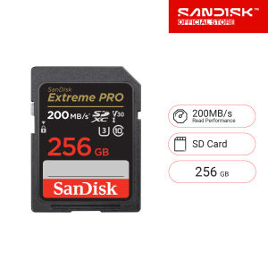 SanDisk Extreme Pro SDXC 256GB SDXXD V30 U3 C10 UHS-I 200MB/s R 140MB/s W 4x6 Lifetime Limited ( SDSDXXD-256G-GN4IN ) ( เมมโมรี่การ์ด เอสดีการ์ด )