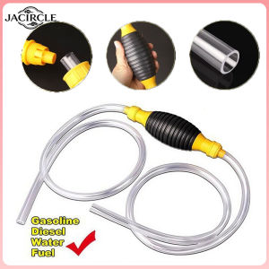 JACIRCLE Hand Fuel Pump Car Fuel Tank Sucker Oil Transfer Fuel Pump Petrol Diesel Liquid Manual Pump Fuel Saver