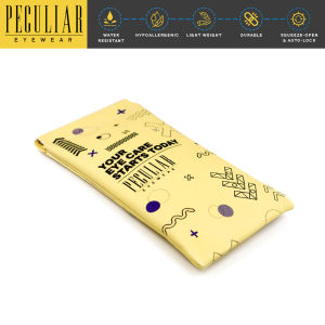 Peculiar GIO Soft Pouch Case Auto-Lock Waterproof Dust Proof Pocket Carry Bag Travel Eyewear Case