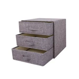 Thickened version japanese fabric multi-layer segmented storage drawer box foldable underwear socks baby toy storage box