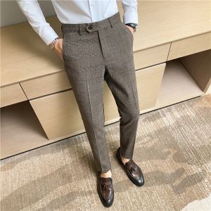 Spring and Autumn Checked Trousers for Men Are Trendy Fashionable Cool and Versatile as Well as for Business and Casual Wear2026