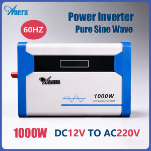 Anern 1000W Car Inverter 12v to 220v Pure Sine Wave Inverter 12V 60HZ Power Converter Transformer