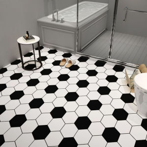 Waterproof Floor Sticker Bathroom Kitchen Toilet PVC Self Adhesive Ceramic Tile Non-slip Floor Wallpaper