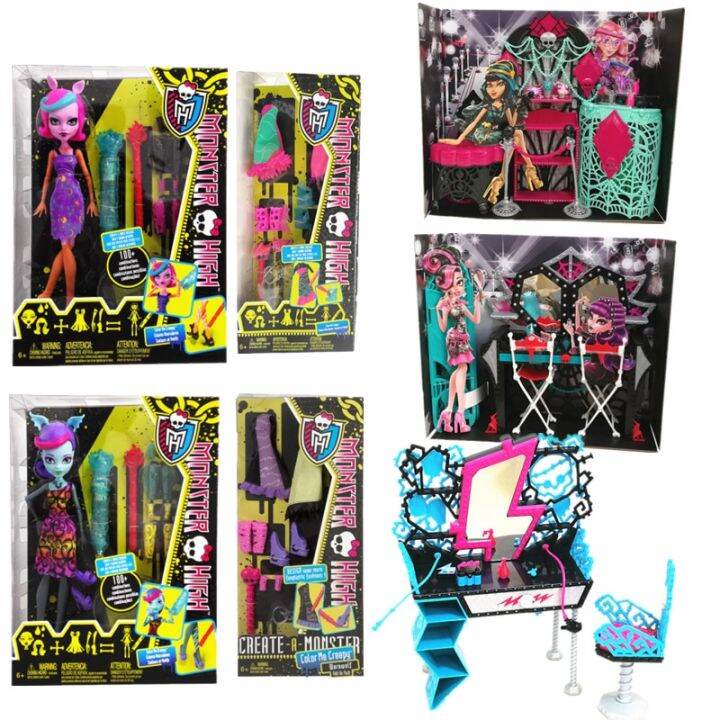 Monster High Barbie Doll Color-changing Doll Scene Set Monster Add-On ...