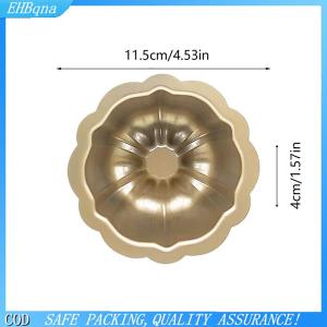 COD 1 cái 4inch mini bánh Pan không dính rãnh nướng khuôn thép carbon hình hoa ống Pan cho Brownie cupcake bánh muffin