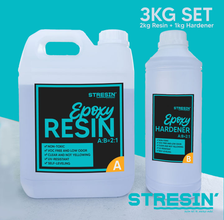 21 Ratio Epoxy Resin + Hardener Set RIVER TABLE Deep Pouring upto to 2