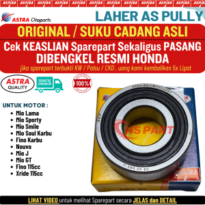 Laher Bearing 6203 AS Pully Belakang Mio J Sporty Smile Soul Karbu GT Fino Nouvo Xride 115 Original