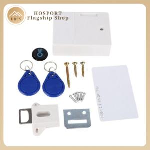 【HRFS】 ล็อค RFID เซ็นเซอร์มองไม่เห็น สำหรับตู้และลิ้นชัก ระบบล็อคดิจิตอลไร้สายในสีทองเทา
