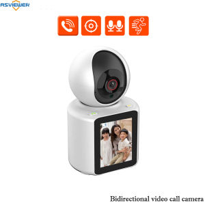 Intercom Video Call Camera 2.8 Inch IPS Screen 2.0MP Bidirectional IP WiFi P2P Camera Two Way Audio Wireless Baby Monitor Elderly care AS-IP526HBC