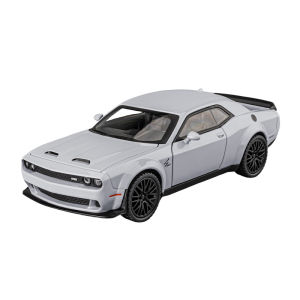 1/32 Dodge Challenger SRT Hellcat diecast car jiaye Light and Sound Zinc Alloy Model Toys Cars Collection Hot Wheels Model Toy Pull Back Toys for Boys for 3 Years Old and above
