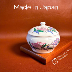 [Hàng Hiếm Japan 100% New] 01 Chiếc Hộp Trang Sức Phong Cách Ngũ Sắc Kinshobai  Nhành Hoa Trà