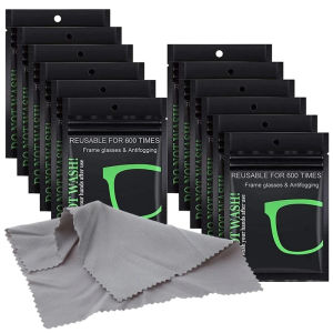 10pcs Reusable Anti-Fog Wipes Glasses Pre-moistened Antifog Lens Cloth Defogger Eyeglass Wipe Prevent Fogging for Glasses Swim