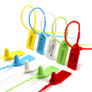 1000pcs Custom Plastic Seal Labels Custom Clothes Tag Garment Hang Tags Fire Extinguisher Security Seals Clothes Tag Customized Shipping Secure Ties Anti Tamper Plastic Seal Lock