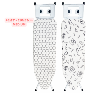 Mesh Top Iron Board Foldable Ironing Board & Anti-Slip - 110 x 33 cm (SHP4313MT 8490) Papan Seterika 43 x 13 inci