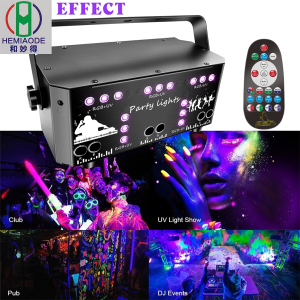 2025 New 21 Eyes Stage Nightclub Bar Party Laser Light (Remote Control DMX Console Self-Propelled Sound Control)
