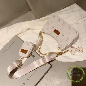 Set túi đeo vai đeo chéo túi xách kẹp nách nữ siêu chất kèm ví nhỏ kèm hình bé cún TKNAPDA02