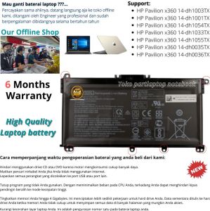 Baterai HP Pavilion x360 14-dh1003TX dh1001TX dh1054TX dh1033TX dh1055TX dh0035TX dh0036TX new high quality