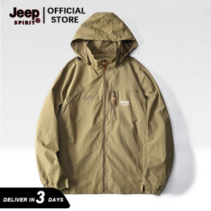 Jeep Spirit Windbreaker Jacket for Men Waterproof Hiking Motorcycle Cycling Bomber Jackets
