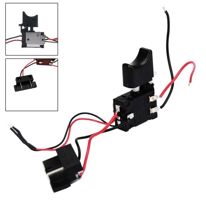 12V14.4V18V Lithium Battery Cordless Drill Speed Control Trigger Switch W/ Light Lazada