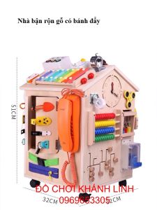 Bảng bận rộn ngôi nhà bận rộn busy board bằng gỗ cao cấp cho bé ( nhiều mẫu)