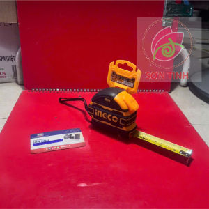 Thước cuộn kéo nền vàng cao cấp INGCO 3m 5m 8m HSMT08316 HSMT08519 HSMT08825 -Hệ đo mét và inch