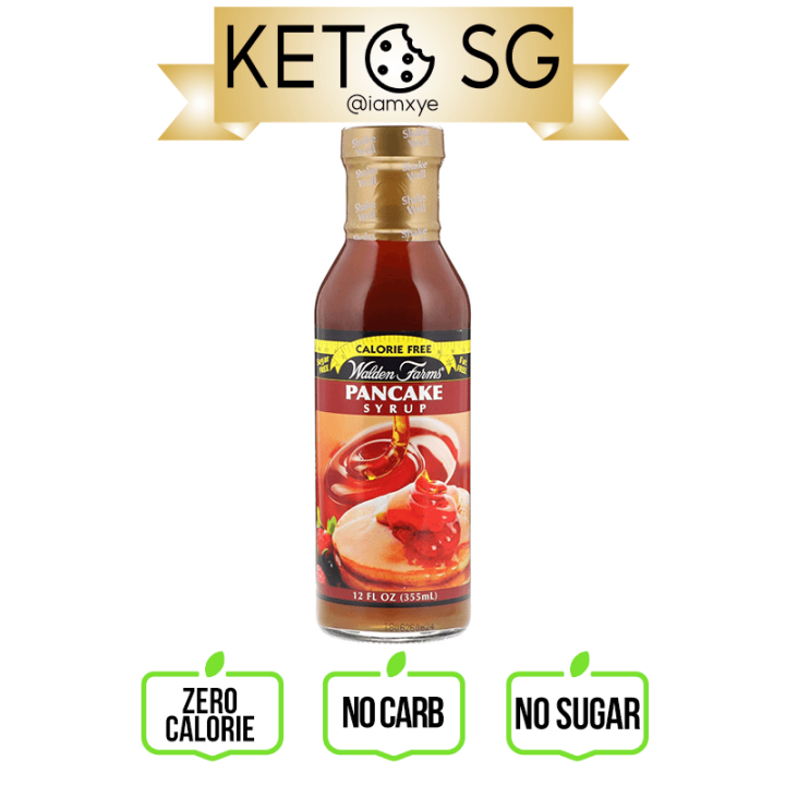 Walden Farms Keto Pancake Syrup Sugar Free Maple Syrup Sauce Zero