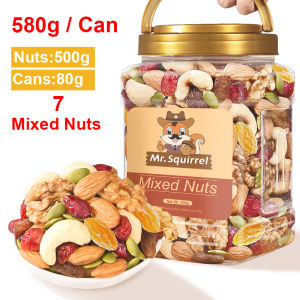 Mr.Squirrel Mixed Nuts and Dried Fruits 7 Types Daily Nuts Bulk Dry Fruit Snack Slimming Meal Replacement Mixed Nuts