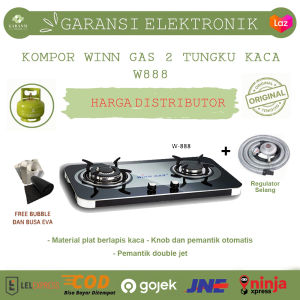 KOMPOR TANAM KACA 2 TUNGKU WIN GAS KOMPOR KACA W-888 (TANAM / DUDUK)/KOMPOR KACA 2 TUNGKU DUDUK/KOMPOR TANAM KACA 2 TUNGKU PAKET LENGKAP ORIGINAL MURAH!/KOMPOR TANAM KACA 2 TUNGKU GARANSI RESMI TERMURAH SEPANJANG MASA!!