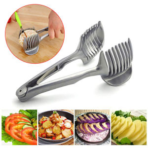 ZYJC Handheld 1Pcs Fruits Durable Aluminium Alloy Potato Vegetable Cutter Tomato Slicer Onion Cutting Lemon Slicing Tool