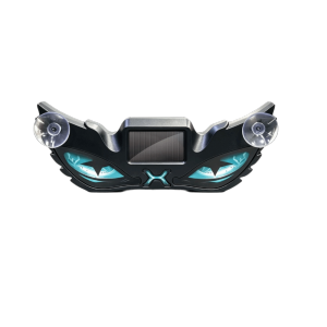 HIV00 Blinking Moving Eyes Solar Demon Eye Light Suction Cup Installation Suction Cup Mount Anti-Rear-End Light Safety Signal Lamp Warning Vehicle Signal Lights Car Roof Decoration