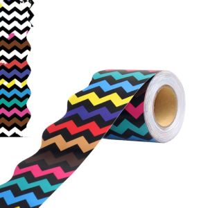 OWNNEW Colored Poster Border Stickers Waterproof DIY Wall Decoration Fashion Black Board Decorative Stickers for Classroom Board Home Party