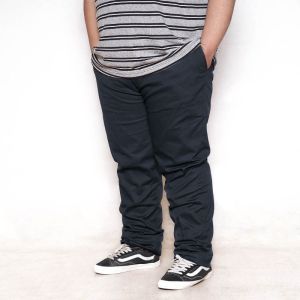 Celana Chino Jumbo Slimfit Stretch Panjang Pria Bahan Katun Twill / Chinos Pria Dewasa Bigsize 28-48