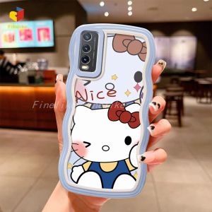 Cute cat and mouse pet mobile phone case suitable for VIVO Y77E Y77 VIVO Y20 Y20S Y20i Y20S[G] Y20A Y12S Y12A VIVO V2026 V2027 V2029 V2032 V2033 V2038 V2039 V2042 V2043 Y2048 protection soft TPU camera lens to prevent the back cover from falling