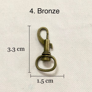 (Pcs) Buckle Hook Bag DIY Hardware Accessories Rotating Dog Buckle Zinc Alloy Bag Hook Buckle Key Ring/Cangkuk Beg