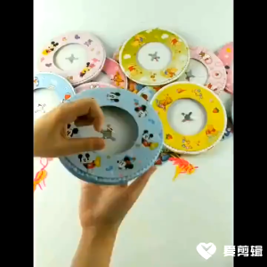 2025 Mid Autumn Festival Paper Lantern Cartoon Portable Straight Folding Round Rabbit 2025新款中秋纸灯笼儿童卡通手提直筒折叠圆形纸灯兔子灯笼 Y071