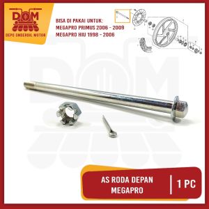As Roda Depan Mega Pro Primus (PSP) As Tromol Fork Forek Depan Plus Mur Honda Mega Pro Primus Hiu