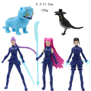 K pop Demon Hunters Figure K Pop Demon Hunters Fiqures Huntrix Figures Toy Derpys Tiger Rumi Mira Zoey Sussy Figurine Ornament