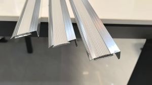 Carpet edge trim aluminum stair anti-slip strip floor edge trim rubber edge trim step and ramp anti-slip tape