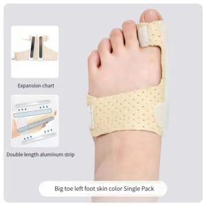 PHANT Metal Reinforcement Bunion Corrector Band Soft Adjustable Foot Correction Brace Thumb Injury Dislocation Fracture Big Toe Straightener Men/Women